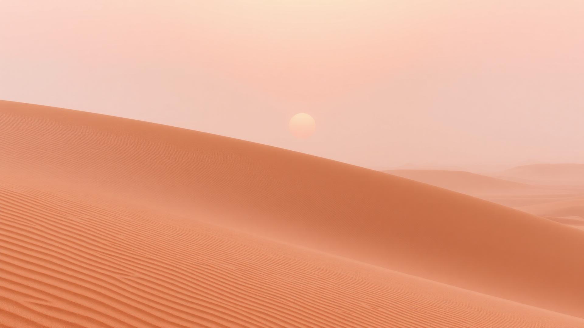 Desert dune at dusk